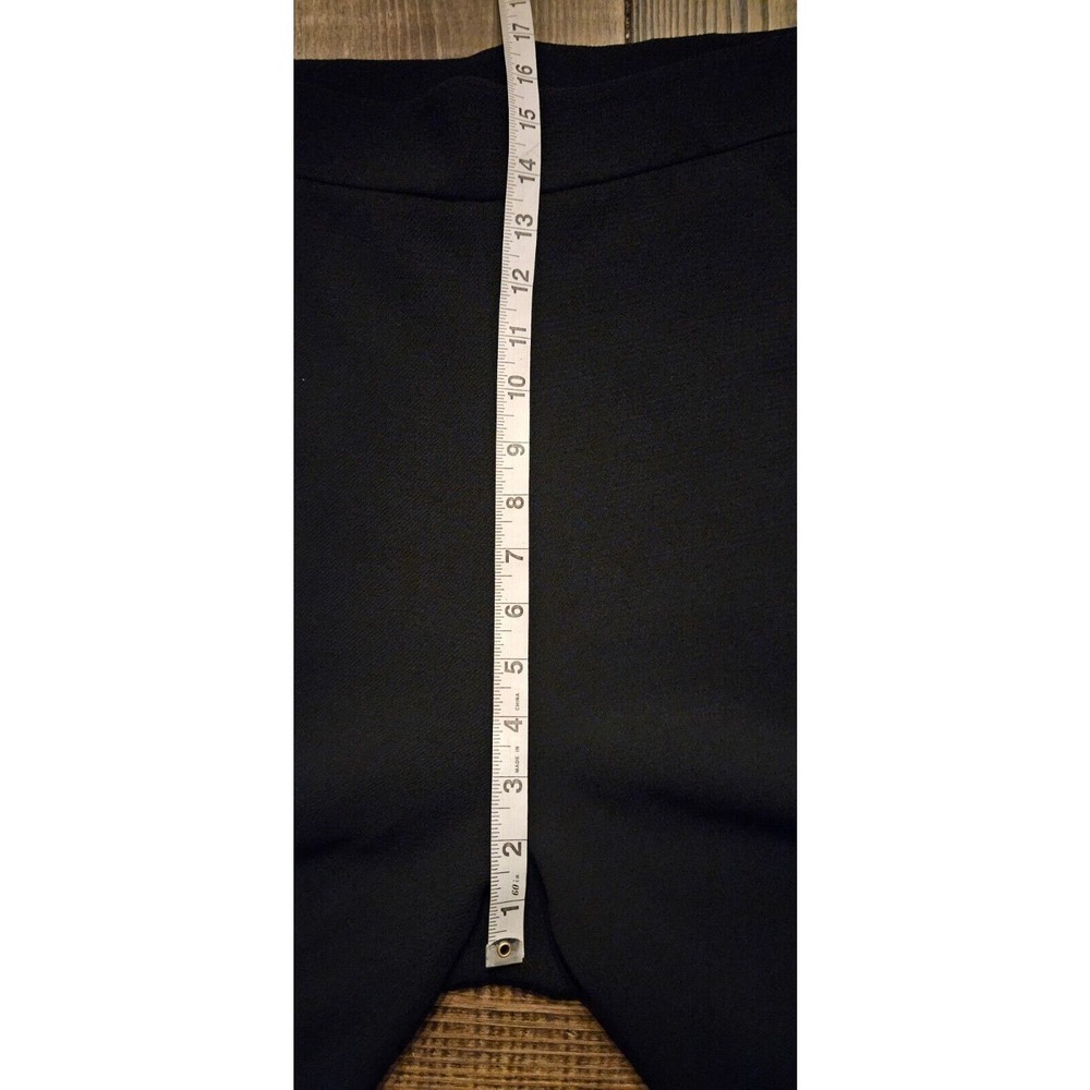 Rosetta Getty Pants 8 Black Cropped Pull On High Waist Straight Leg Trousers - Picture 12 of 13